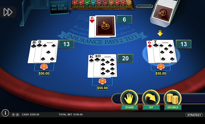 american blackjack screenshot